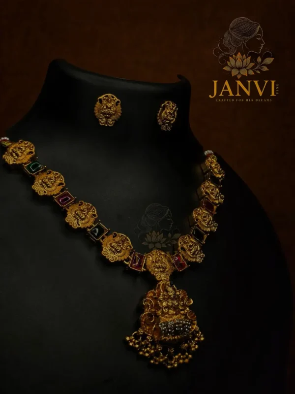 Temple Lakshmi Necklace Set